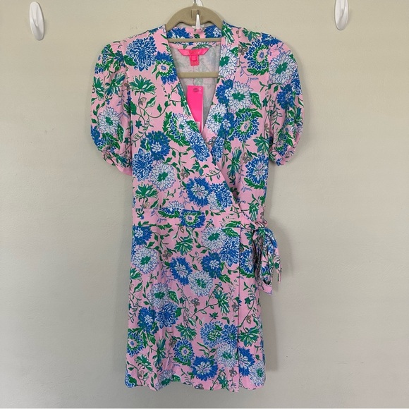 Lilly Pulitzer Sailynn Romper Dress Conch Shell Pink Rumor Has It Size Small - Picture 1 of 8